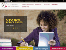 Tablet Screenshot of cw.edu